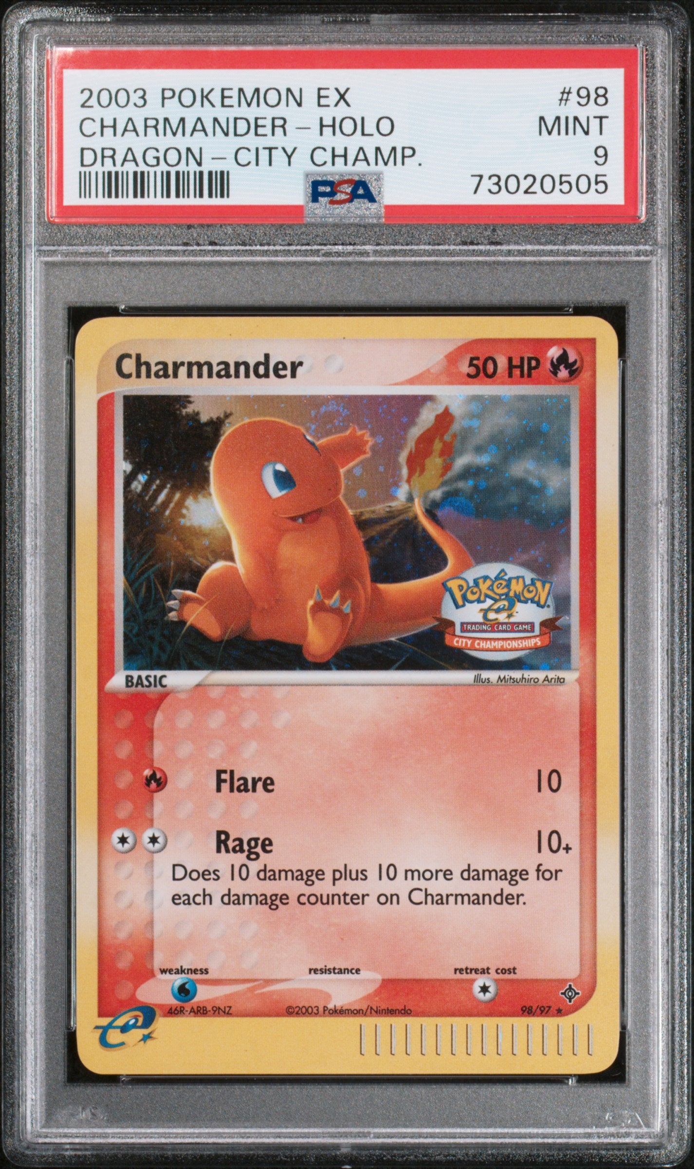 PSA 9 - Dark Dragonite #149 - Team Rocket - Holo - Japanese