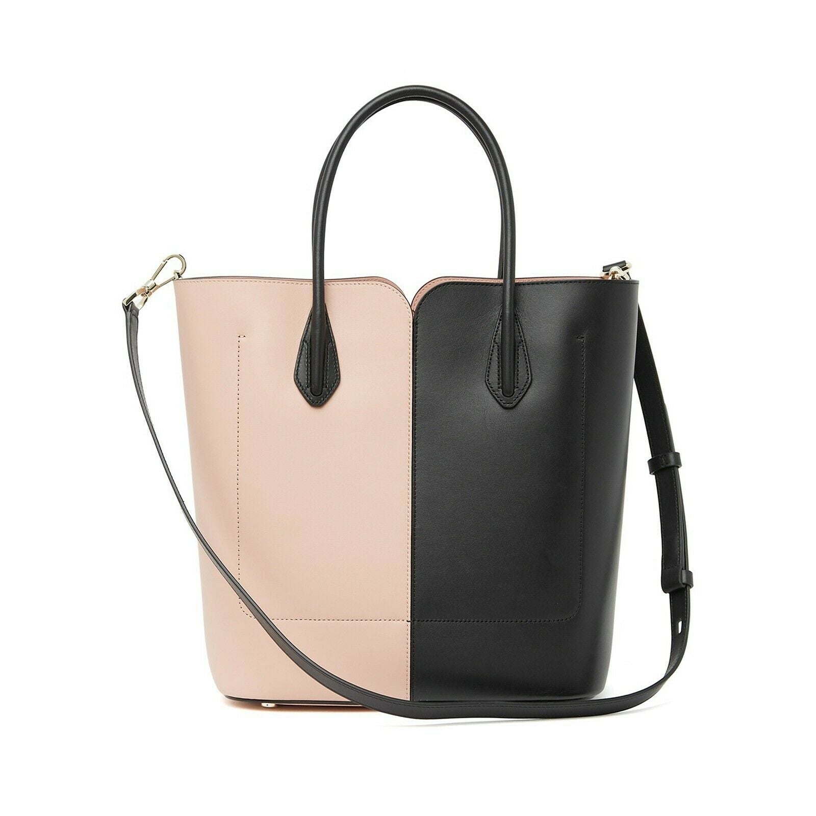Kate Spade Black Pink Colorblock Stripe Leather Large Nicola Tote Bag –  Design Her Boutique