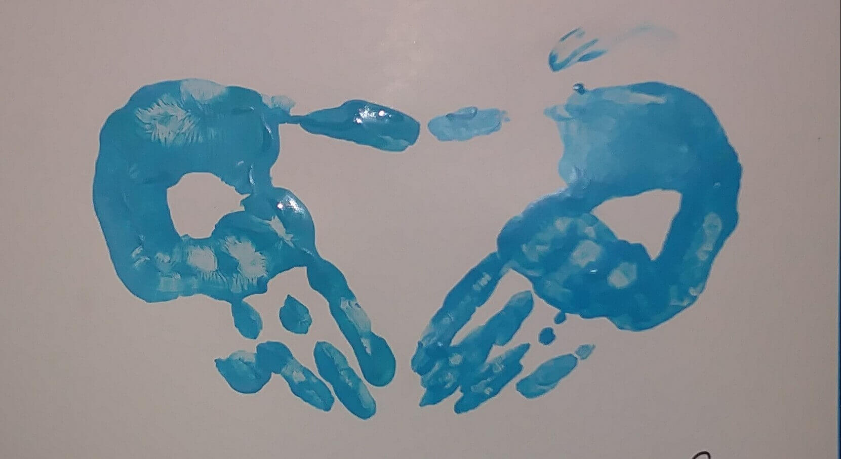 diy hand print trace