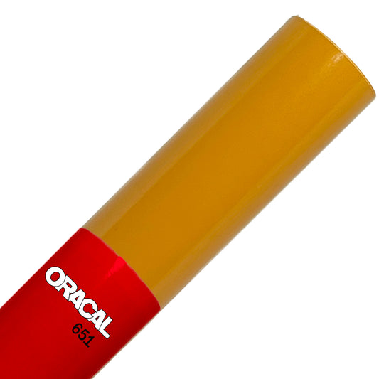 Oracal 651 YELLOW Permanent Vinyl Roll 12 x 15 Feet