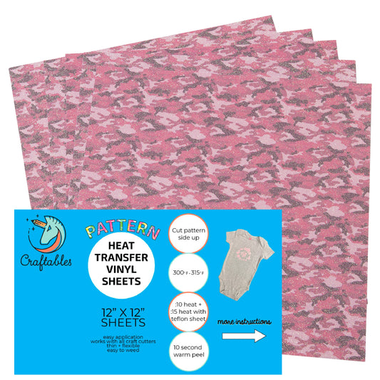 Light Pink Heat Transfer Vinyl Sheets By Craftables – shopcraftables