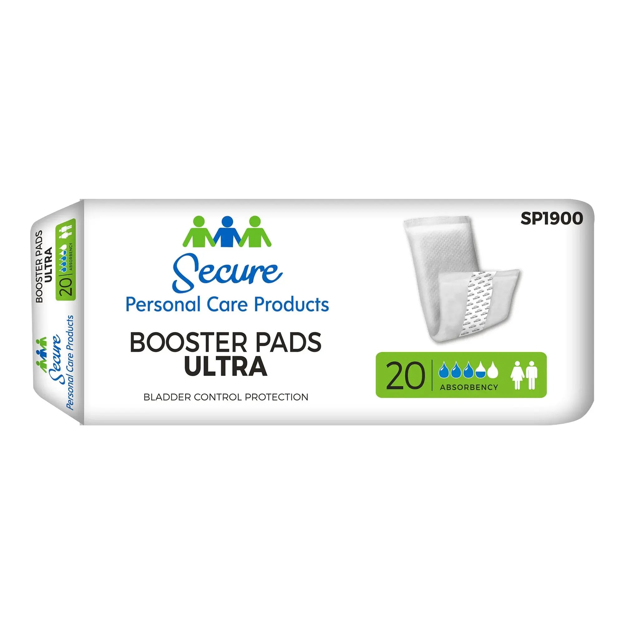 Secure Booster Pad Ultra Moderate Extra Incontinence Booster Pad, 13-Inch Length - getMovility