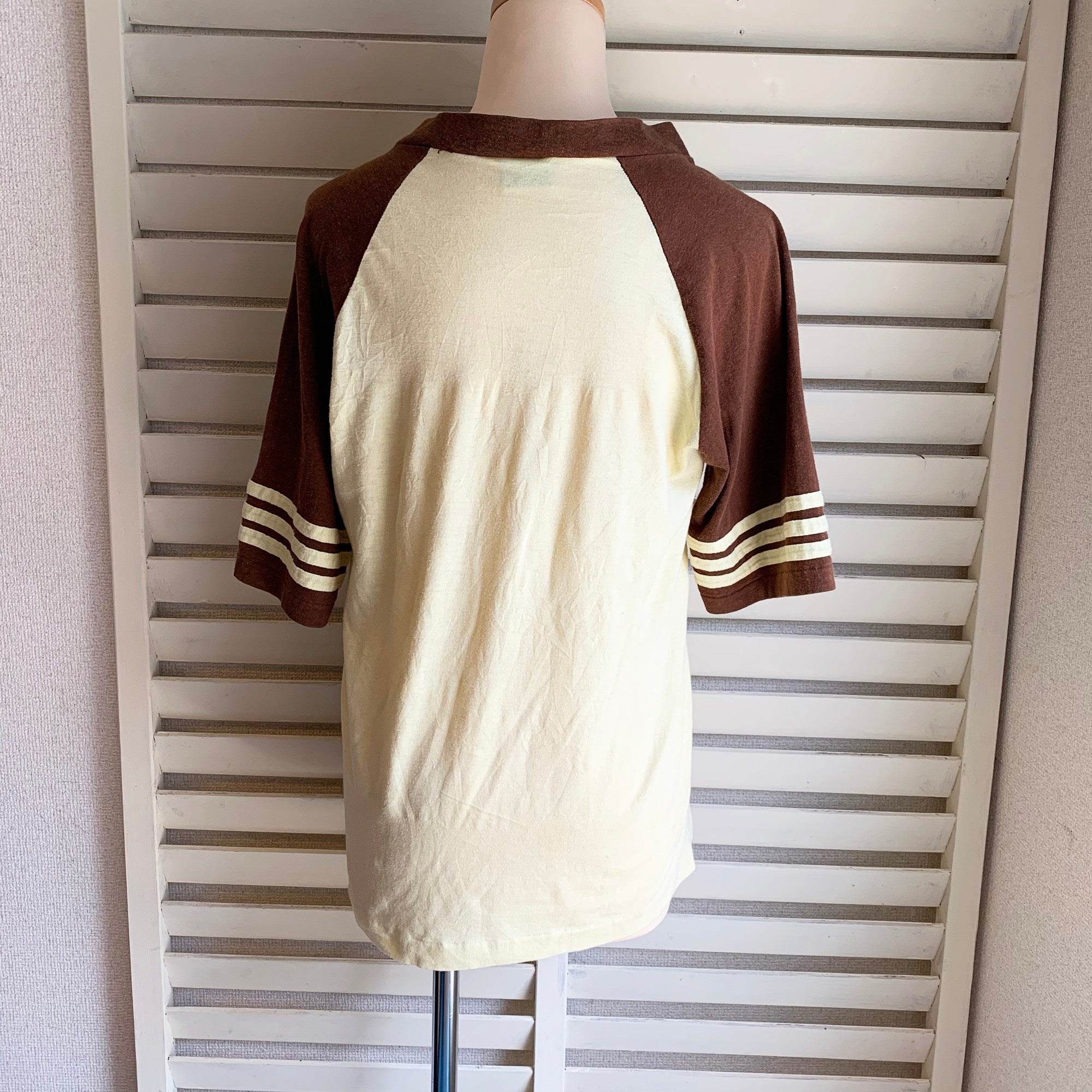 vintage】70s～80's フロリダ Vネック ラグランTシャツ(men's L) – sup