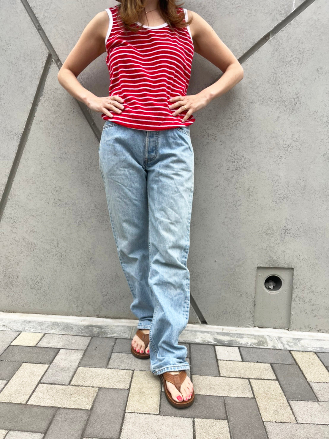 00's EURO Levis 501 ユーロリーバイス ダメージ デニムパンツ