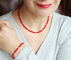 red coral necklace