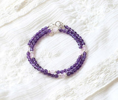 Amethyst Double Bracelet