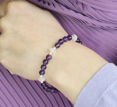 Amethyst Silver Bracelet