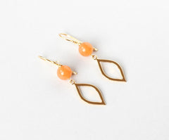 aventurine marquise earrings