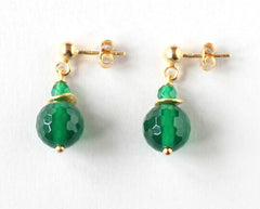 green agate studs Ireland