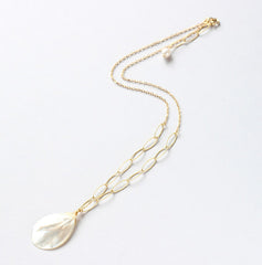 Mother of Pearl Gold Necklace