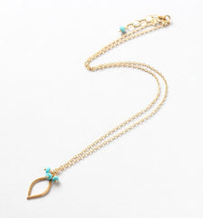 turquoise delicate necklace