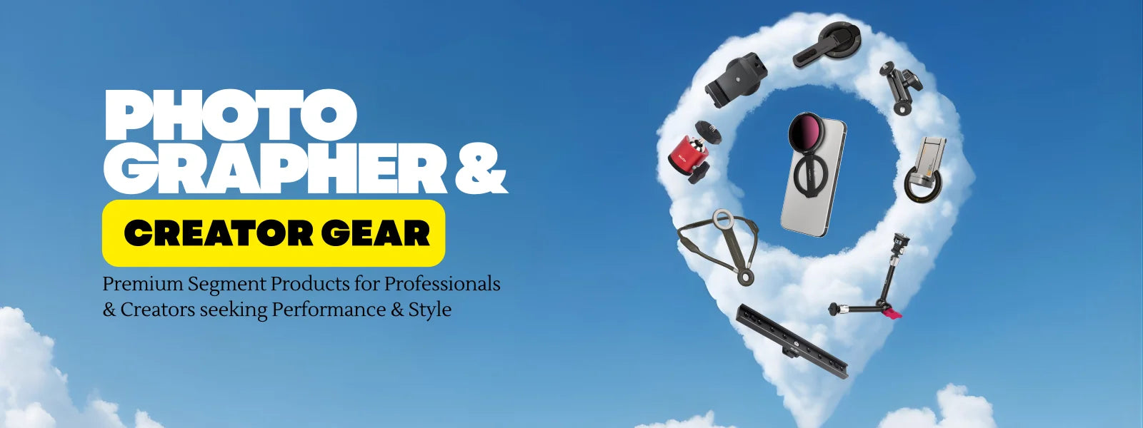 Photographers & Creator Gears - Hero Banner