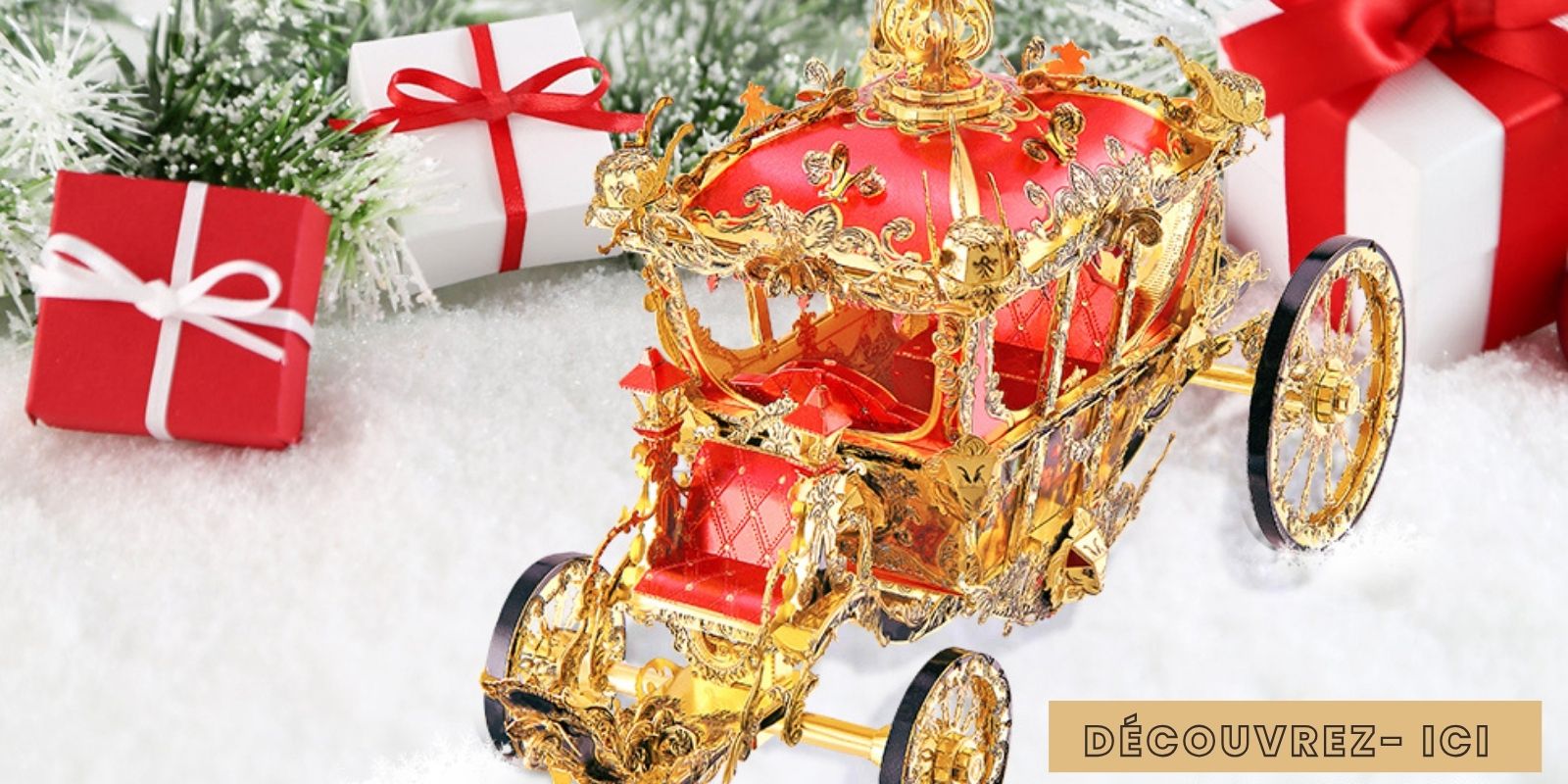 Puzzle 3D Cinderella Carriage Gold