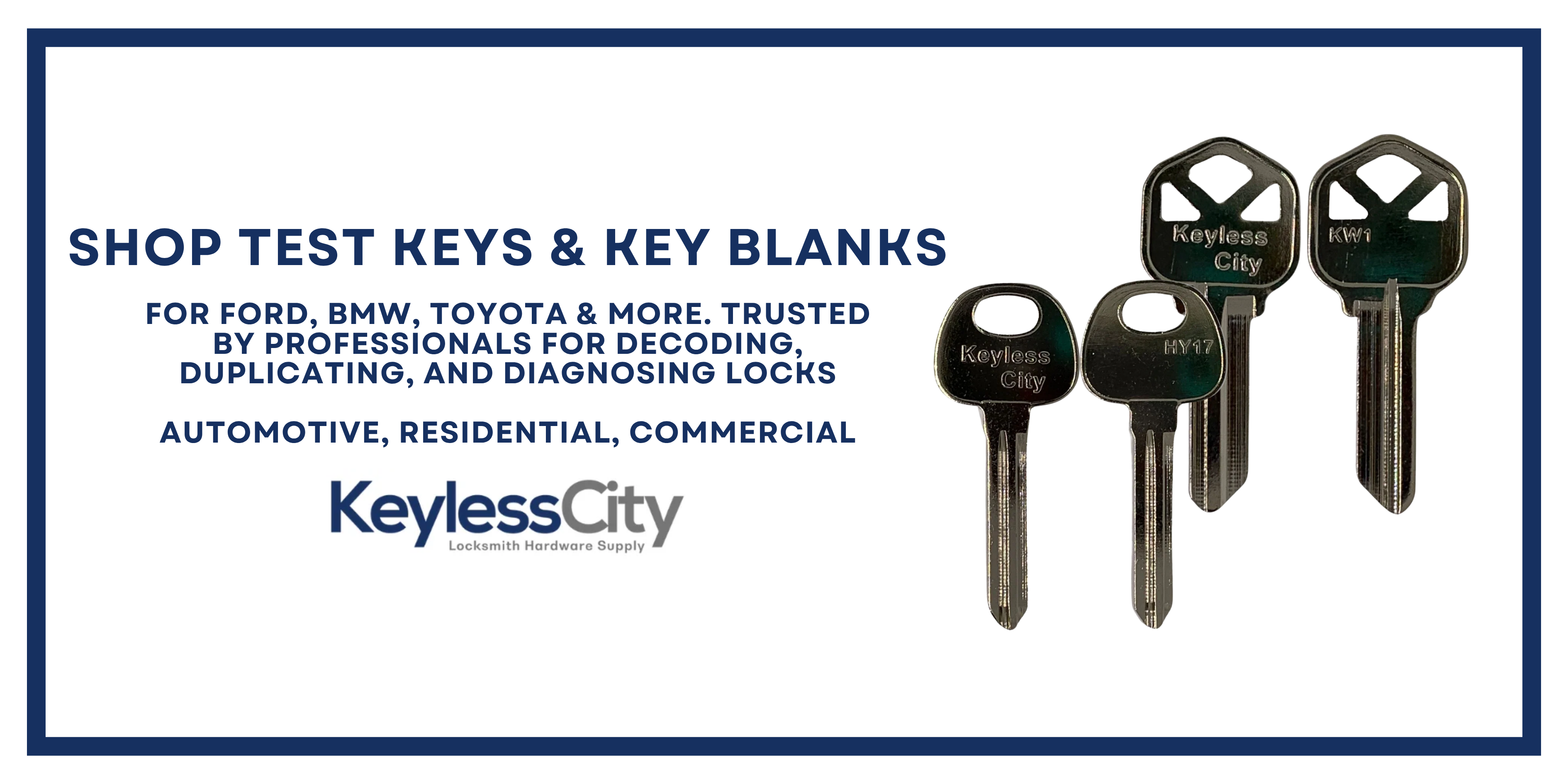 Mechanical and Test Key Bundles for Hyundai, Ford, GM & more. Save time and money with bulk blanks from Ilco & JMA.