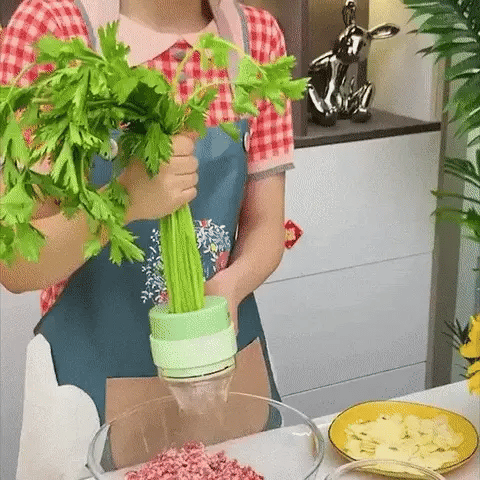 4 In 1 Handheld Electric Vegetable Cutter – Peaky Home