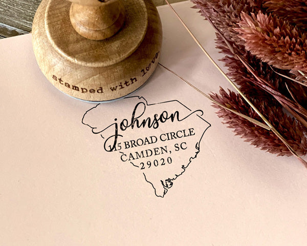 customized return address stamp