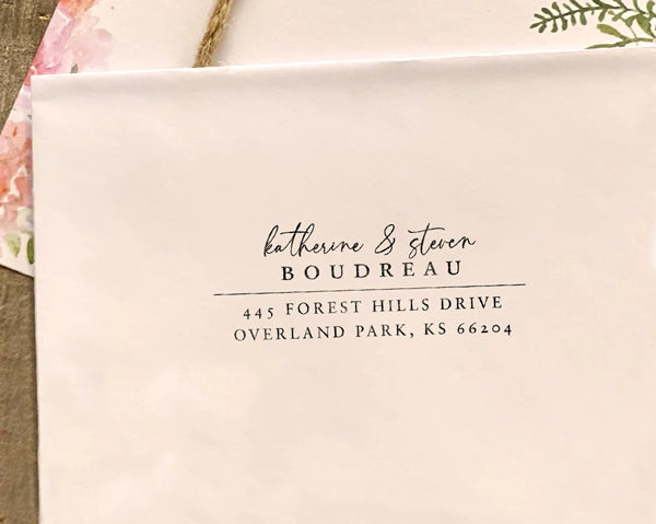 The Boudreau Return Address Stamp