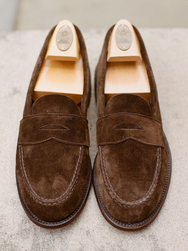 unlined suede loafers