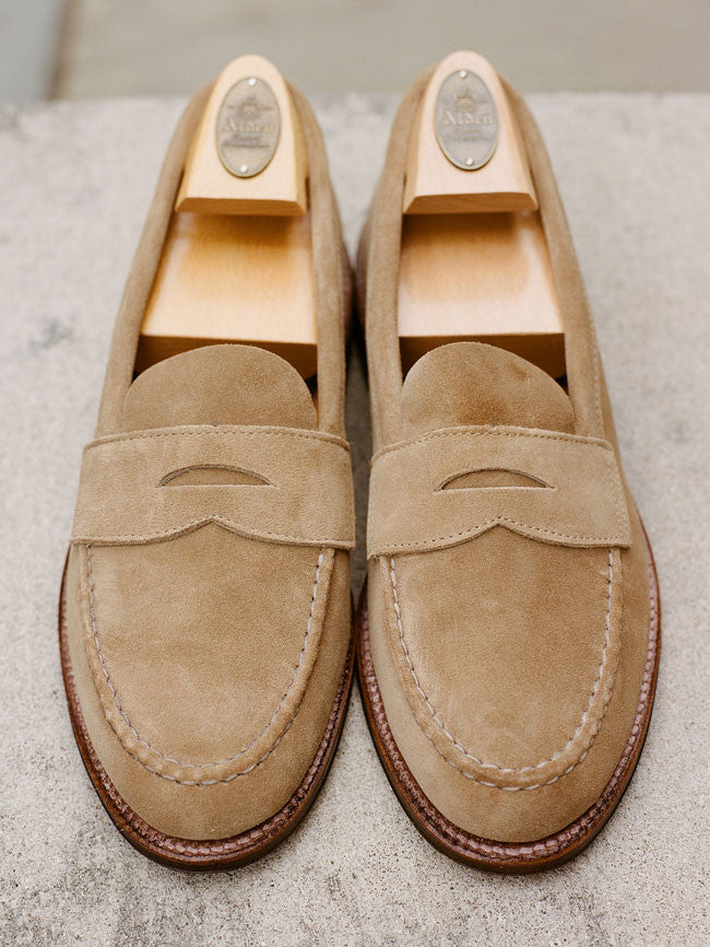 Alden Tan Suede Unlined Penny Loafer – Harrison Limited