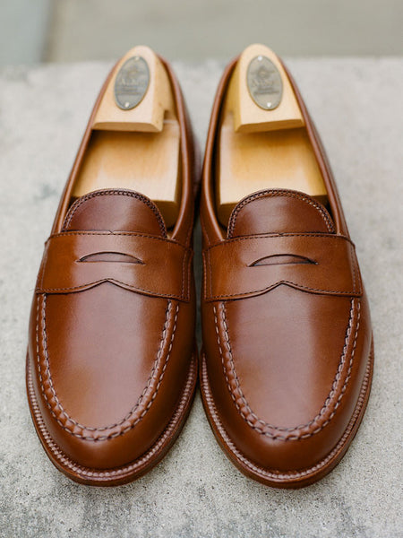 Alden Burnished Tan Leisure Hand-sewn Penny Loafer – Harrison Limited