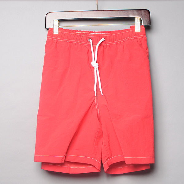 Alan Paine Red Solid Swim Trunks