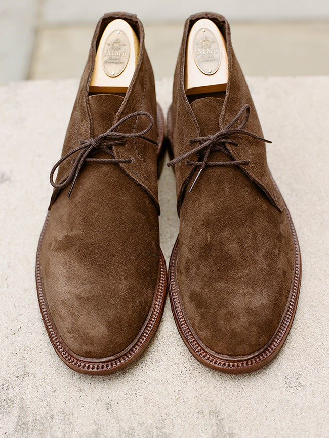 dark brown chukka boots