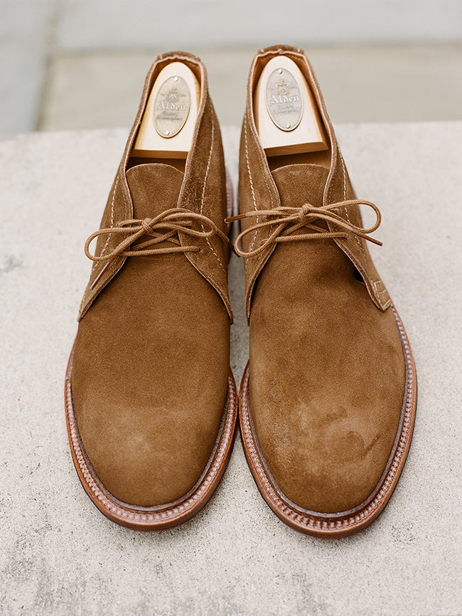 Alden Snuff Suede Unlined Chukka Boot 