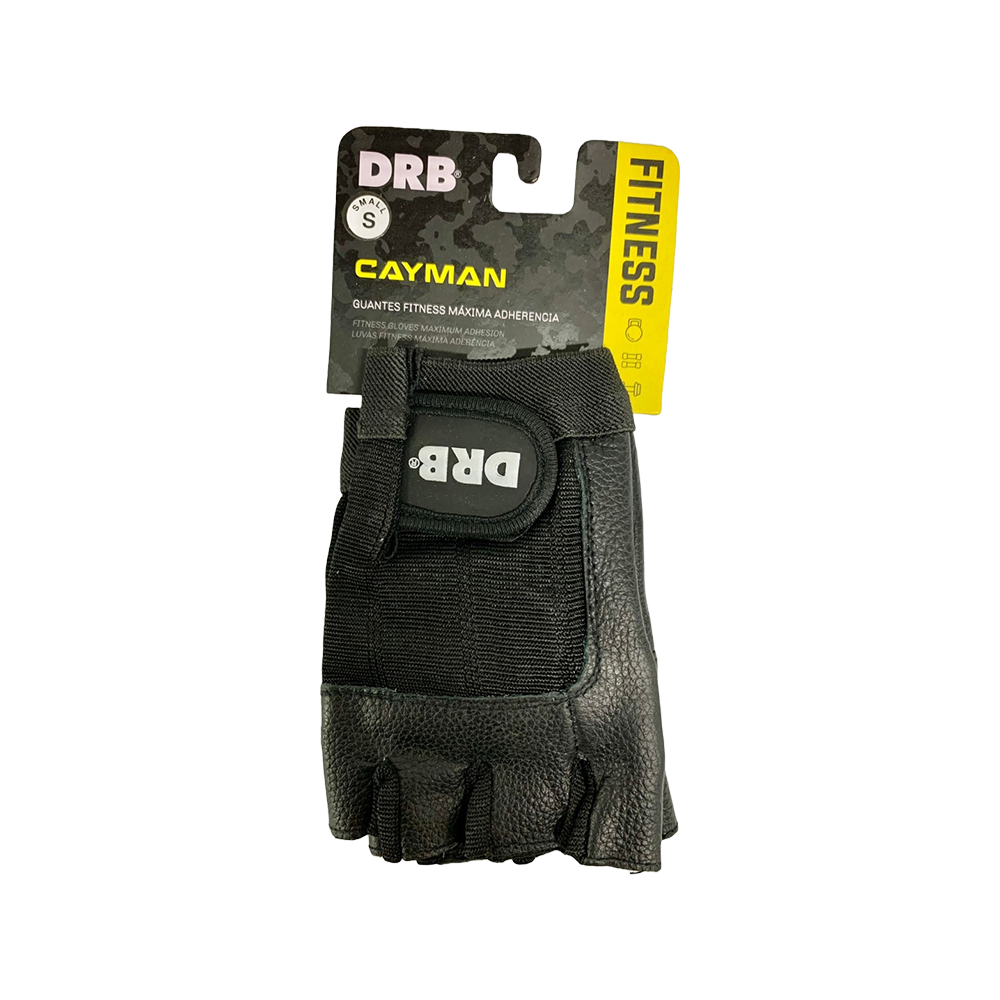 Guantes de Cuero para Pesas sin Muñequera Marca DRB