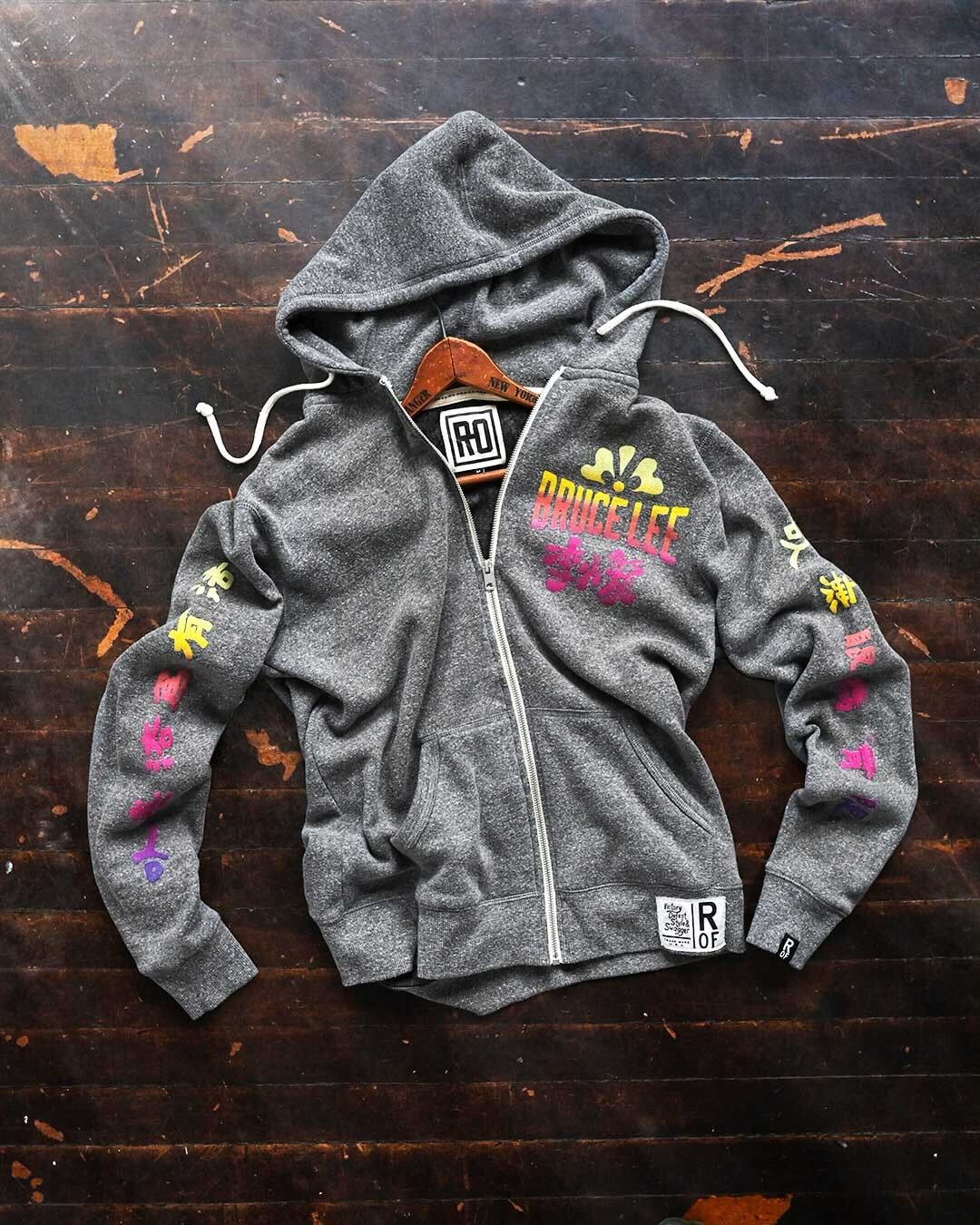 Bruce Lee Sunset Grey FZ Hoody