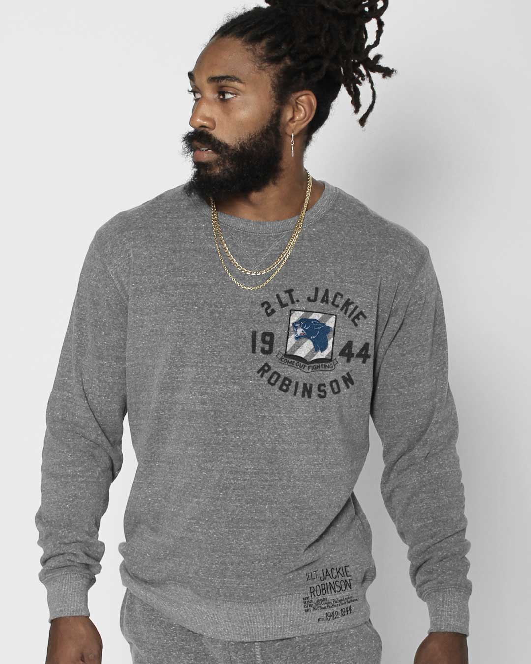 Jackie Robinson 42 Black Sweatshirt SPORT AND ICON - Roots of