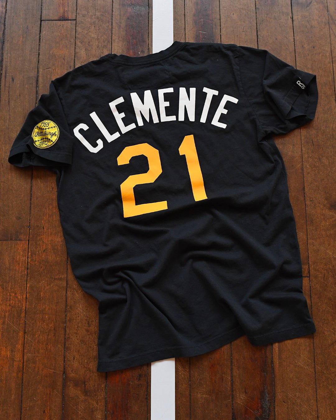 Men's Nike Roberto Clemente Pittsburgh Pirates Cooperstown Collection Name  & Number Black T-Shirt