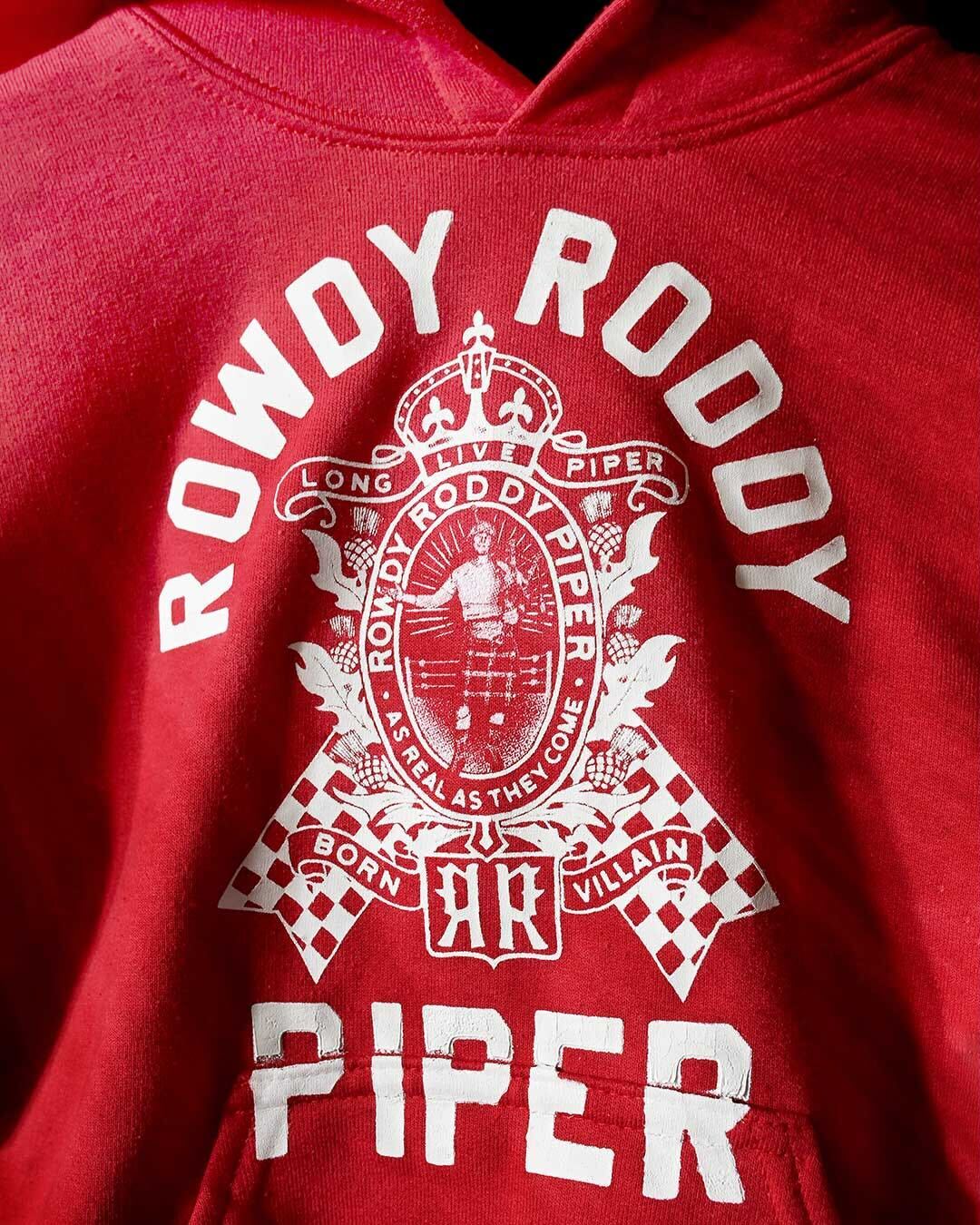 Rowdy Roddy Piper '84 Red PO Hoody - Roots of Fight