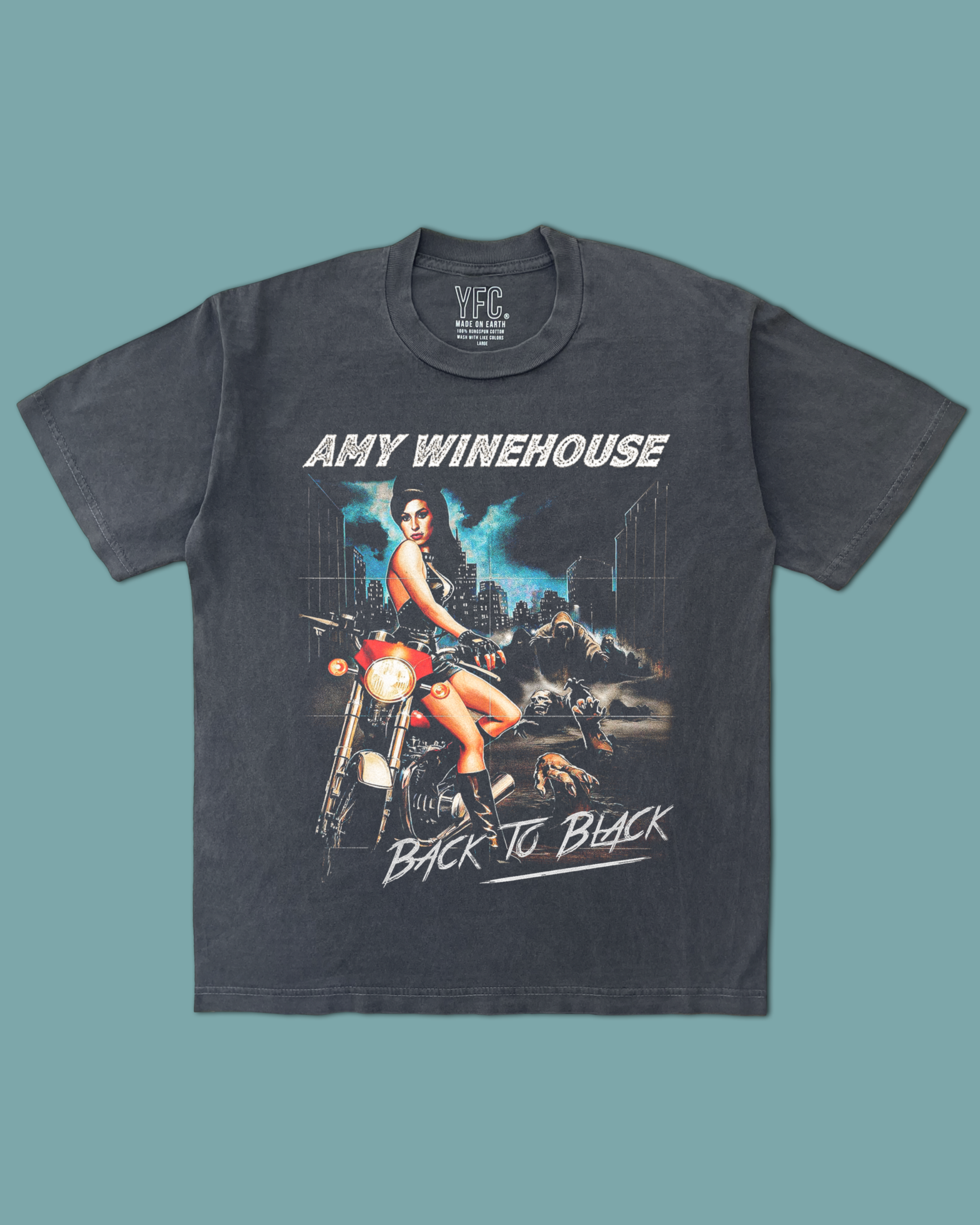 Amy Winehouse Black Tee - Vintage Bootleg