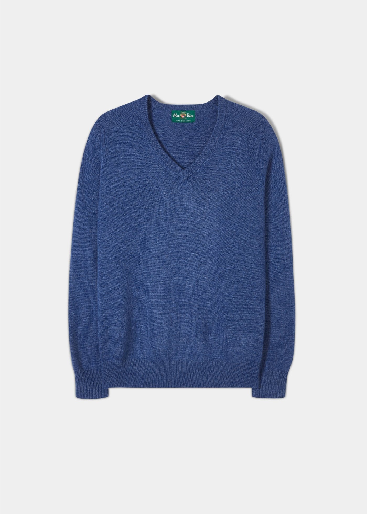 Jumpers & Cardigans  Cyrillus Mens Marled Sweater With Round Neckline Blue  Marl — Chico Spans