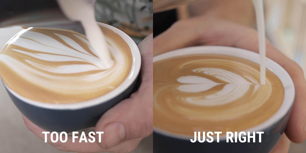 Latte art not spreading - Tips and Techniques