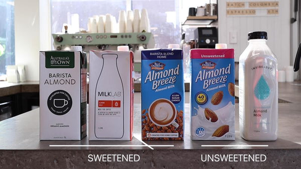 almond milks for coffee