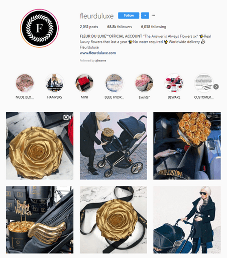 fleur du luxe instagram page