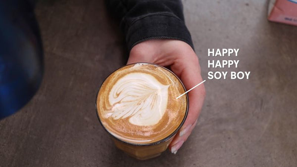 soy milk latte