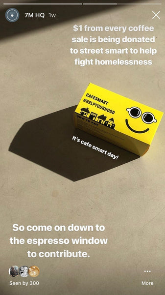 instagram stories charity event promotion