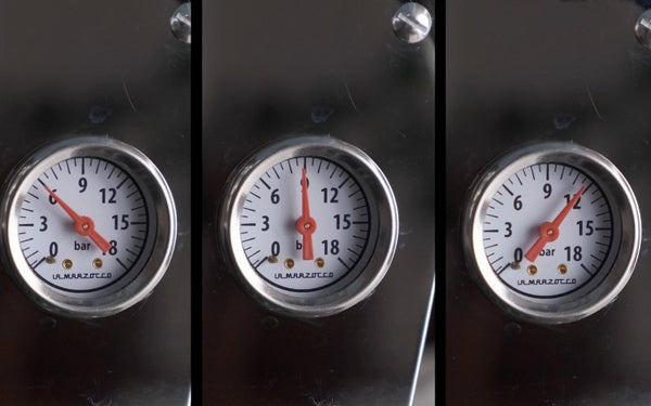 espresso pump pressure dials