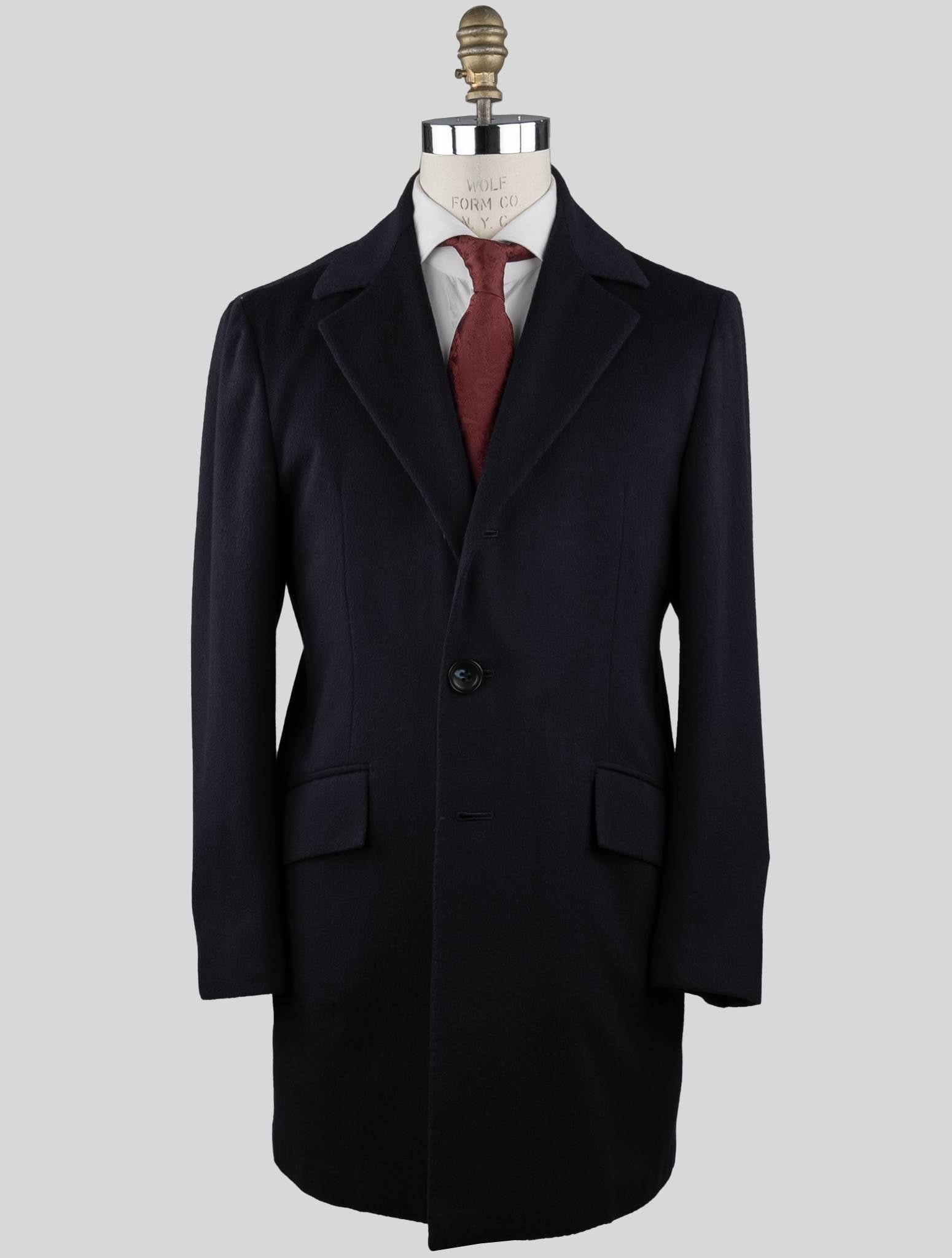 Kiton Blue Vicuña Overcoat