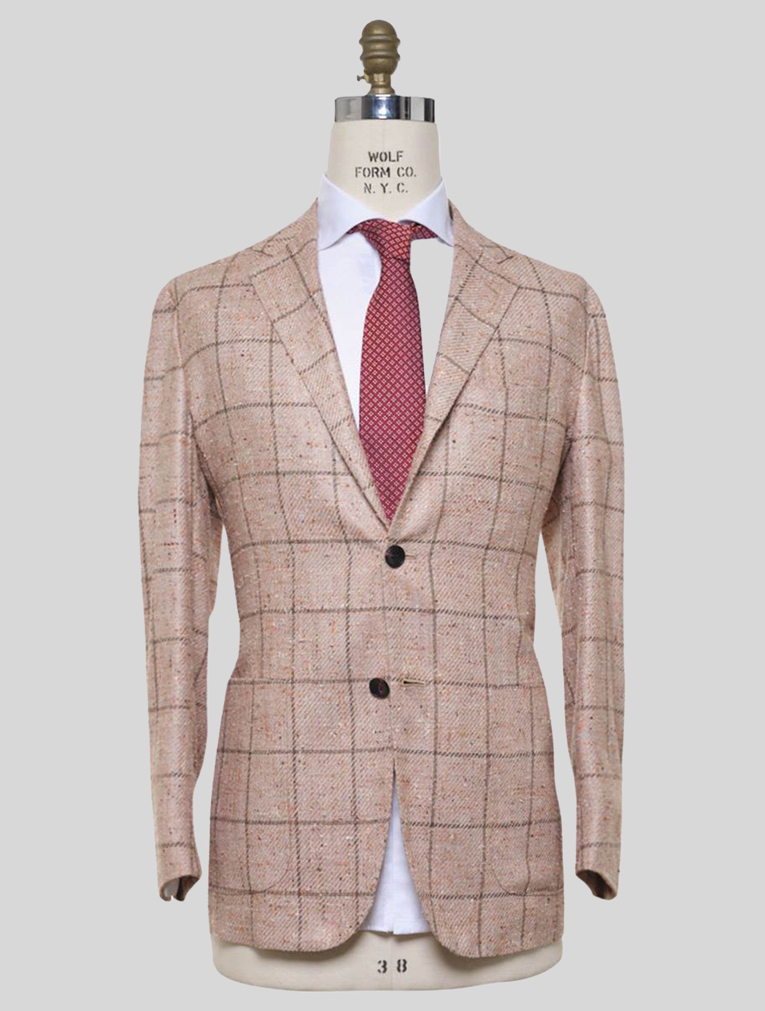 Kiton Multicolor Silk Virgin Wool Blazer