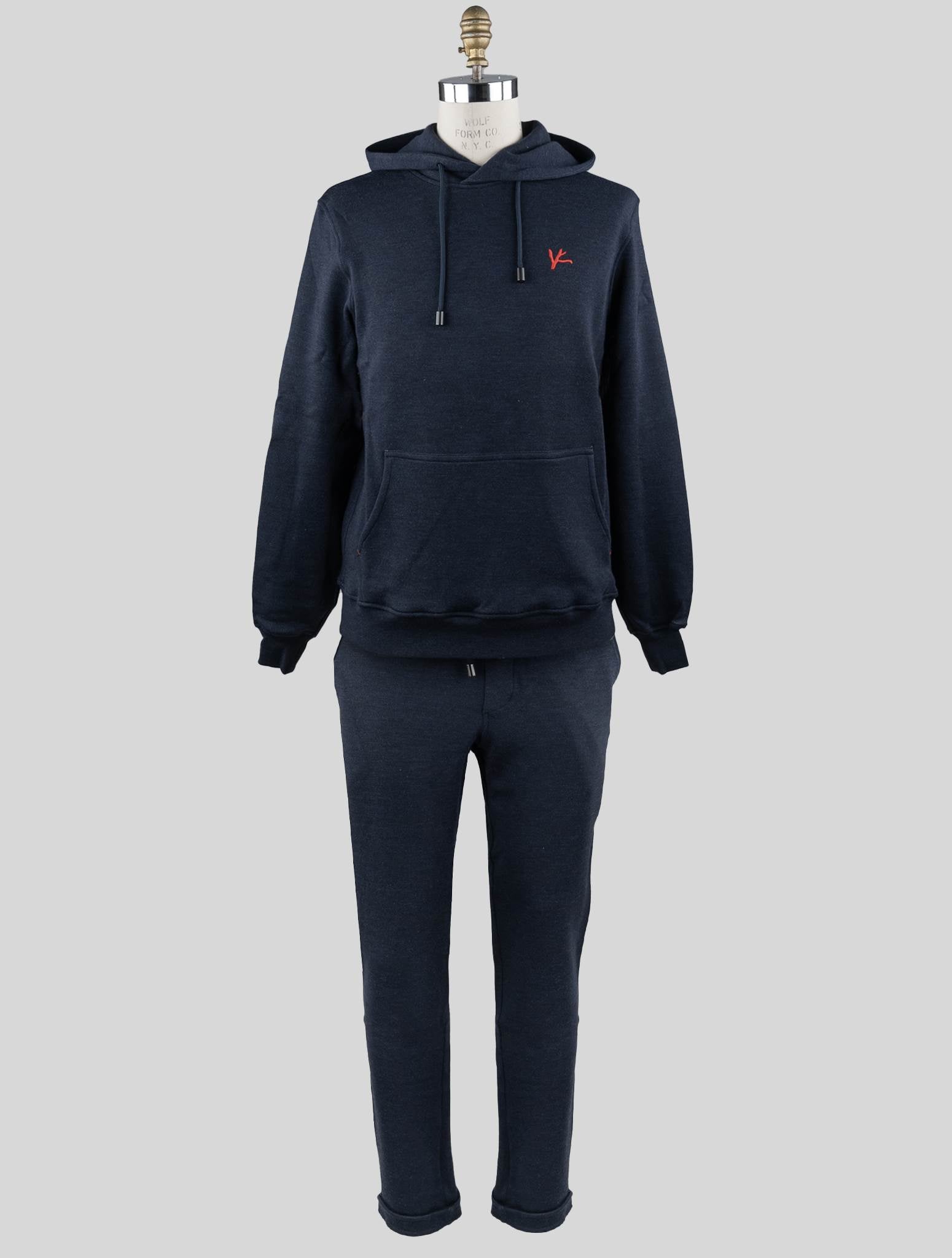 Isaia Blue Wool Cotton PA Tracksuit