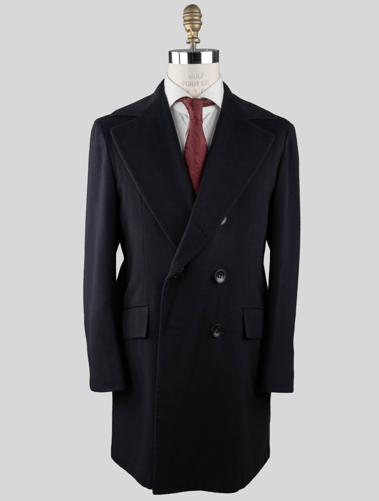 Kiton Blue Vicuña Overcoat