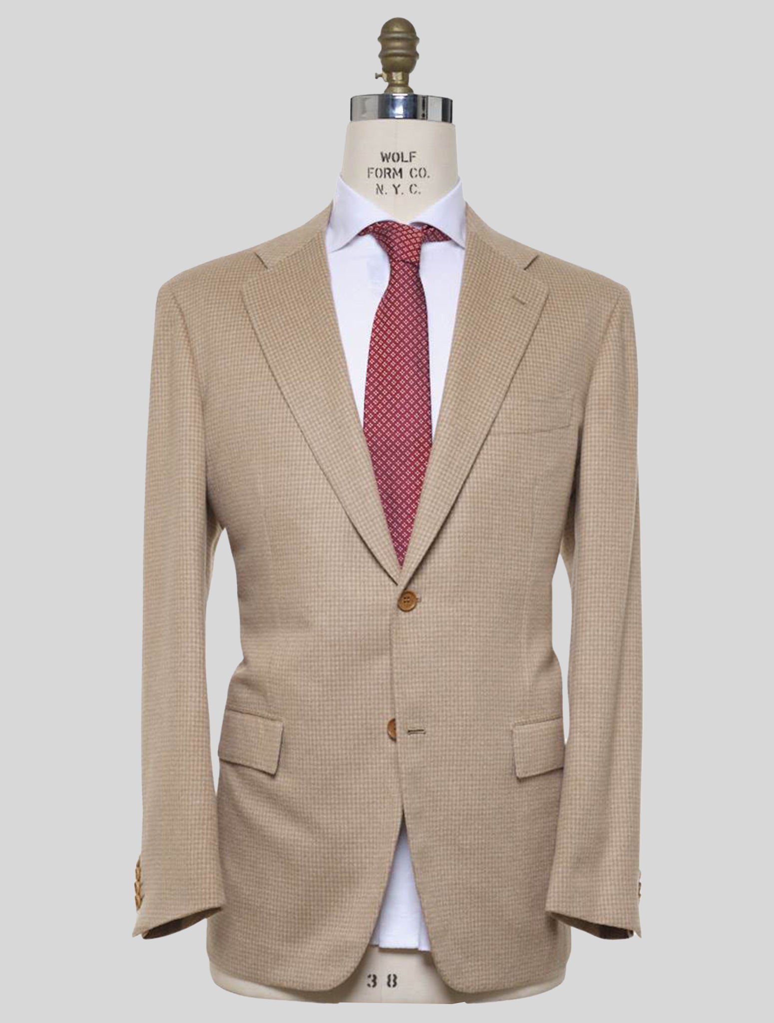 Kiton Beige Wool Blazer