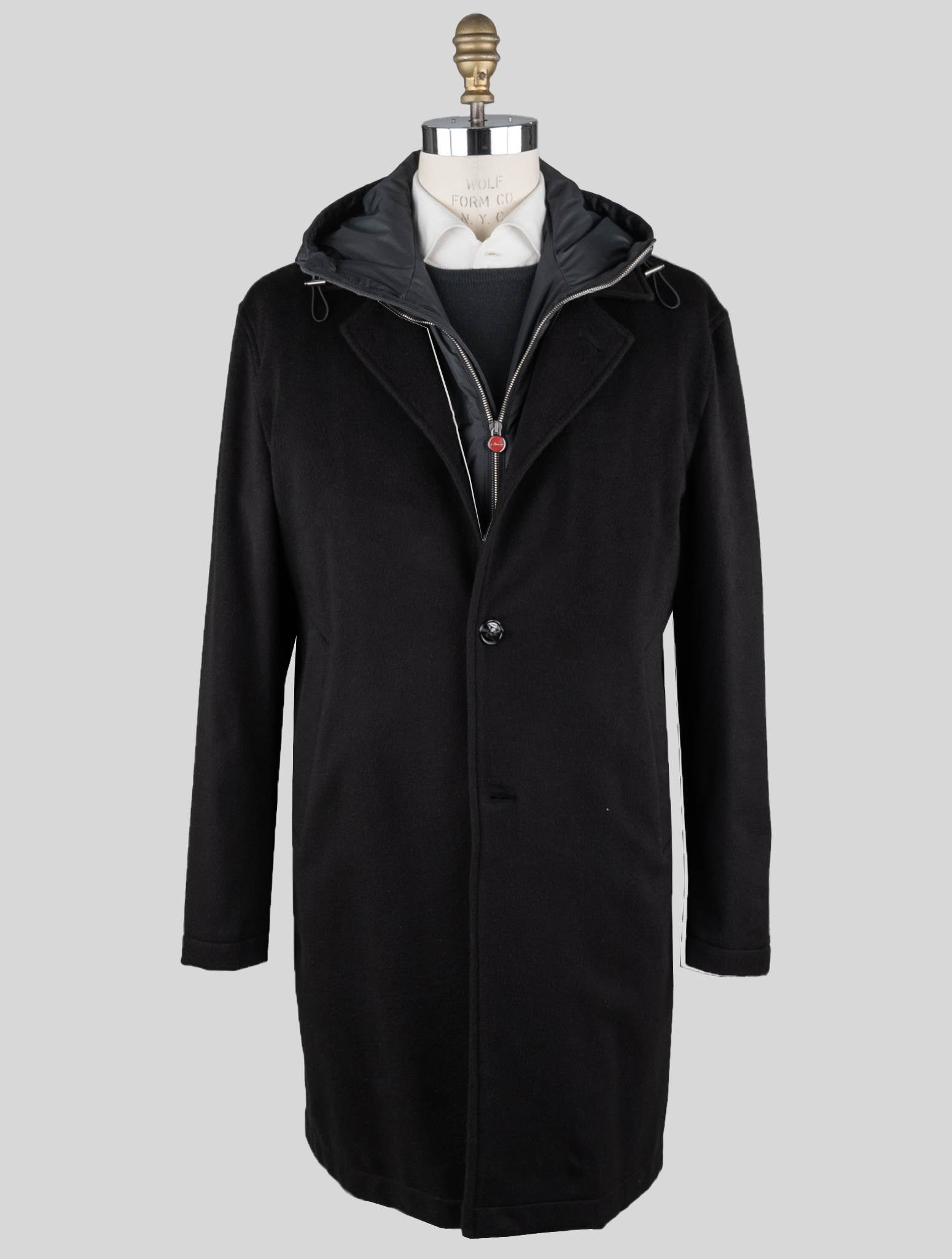 Kiton Black Vicuña Overcoat