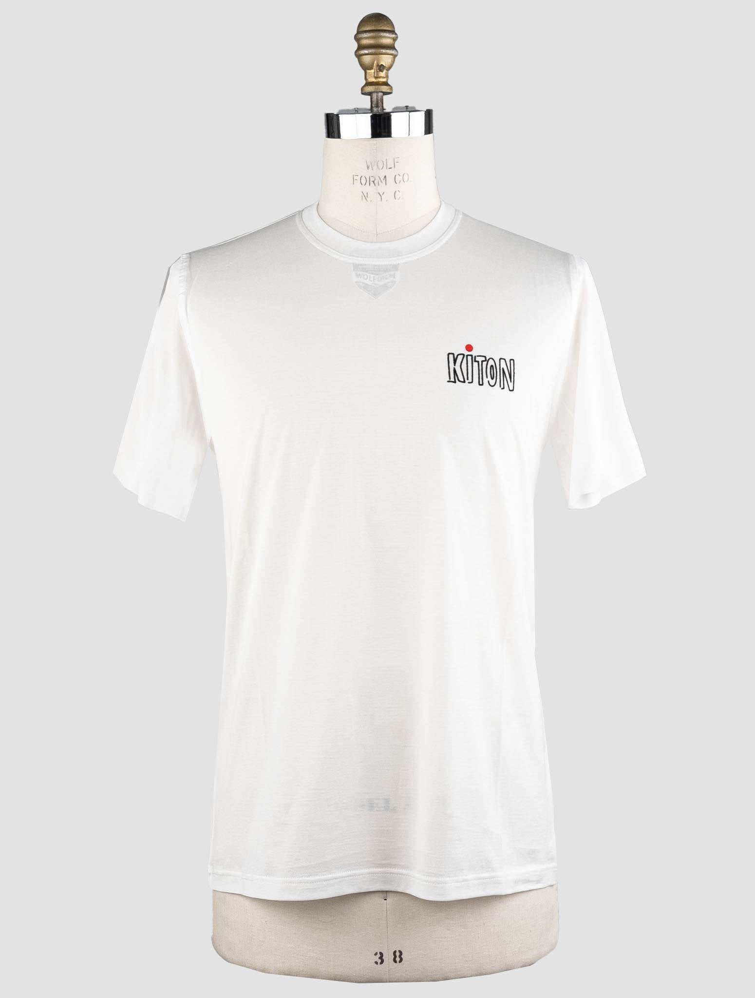 Kiton White Cotton T-Shirt