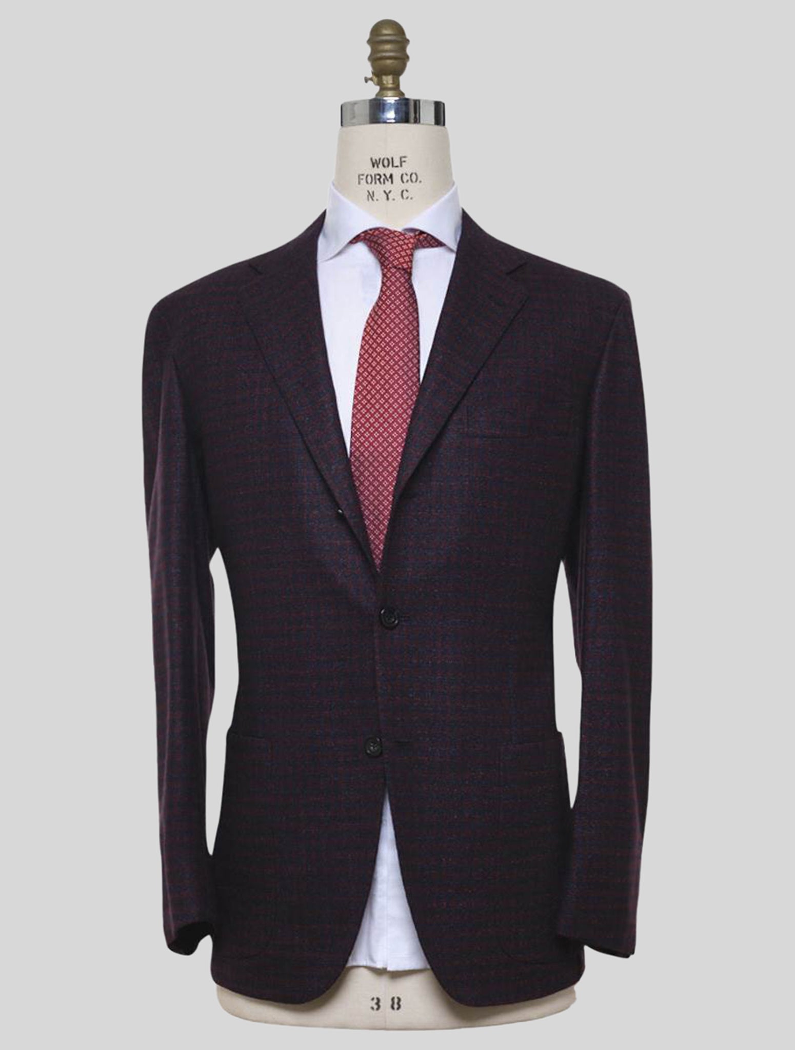 Kiton Blue Red Blazer