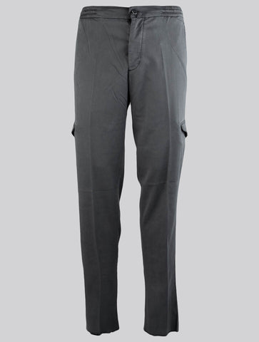 Kiton Gray Lyocell EA Cargo Pants