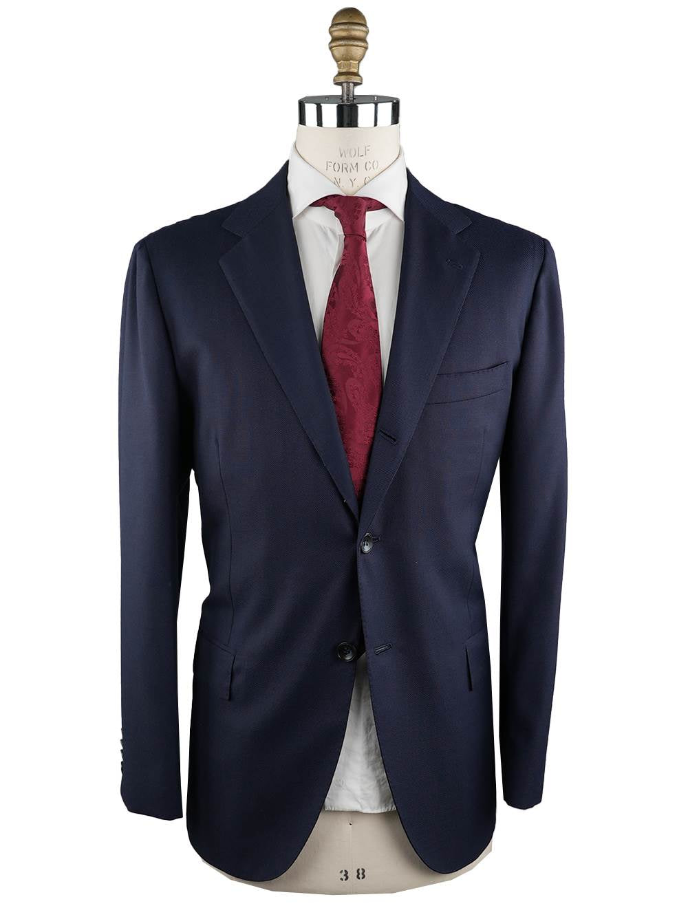 Kiton Blue Virgin Wool Suit